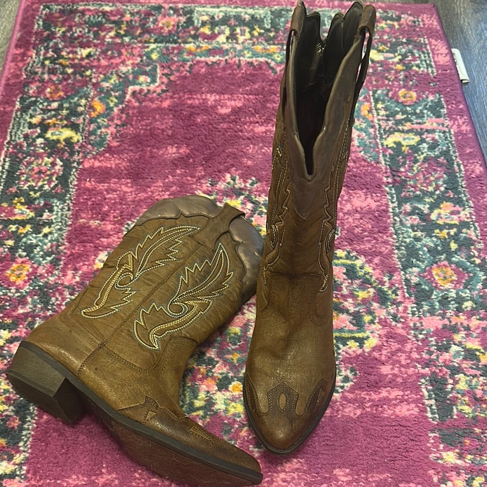 Brown Western Cowboy Boots
